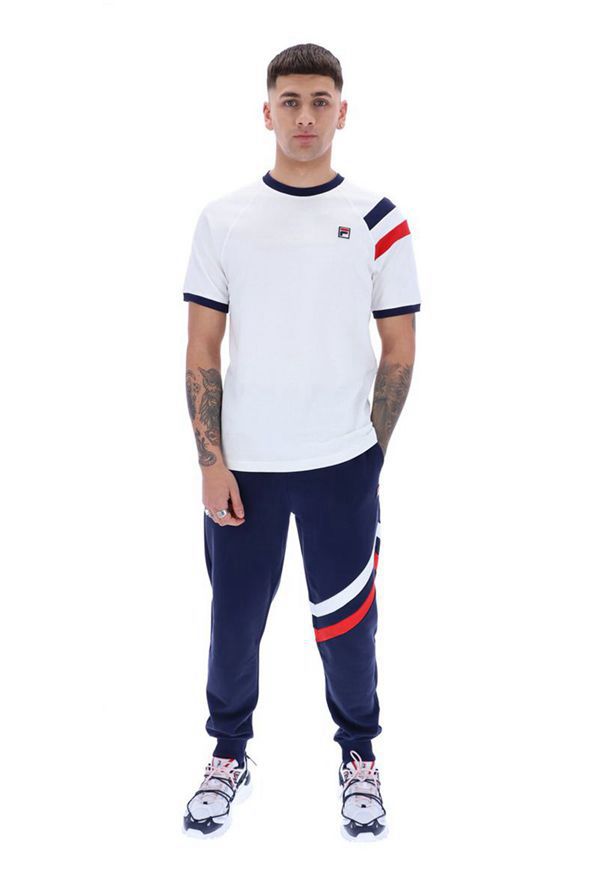 Fila Tričká Panske Biele - Roger Raglan Sleeve Vypredaj - Slovakia 51063-HIKX